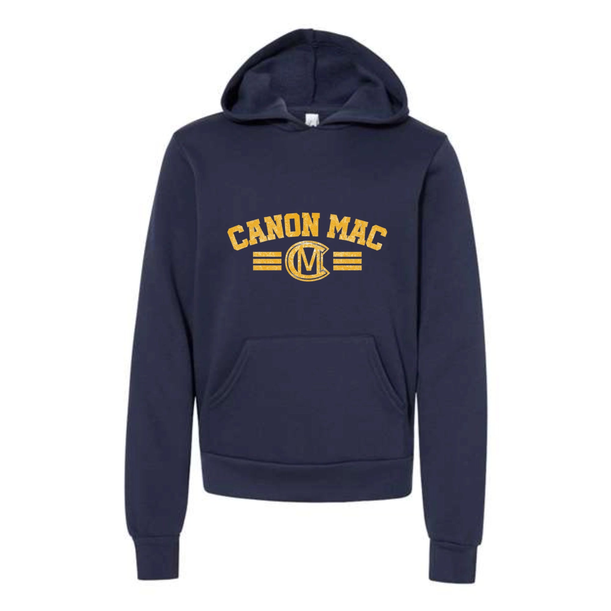 Canon Mac Bold Gold Youth Fleece Hooded Sweatshirt