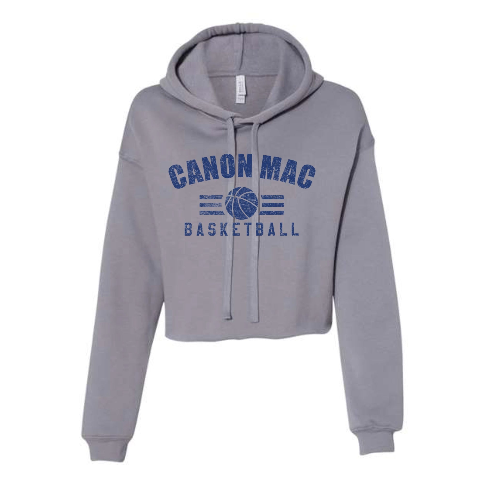 Canon Mac Basketball Bold Women's Cropped Fleece Hoodie