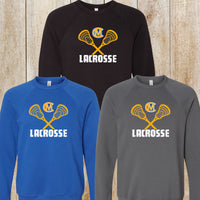 CM Lacrosse Bella + Canvas fleece crew neck