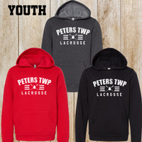 PT Lax youth Bella + Canvas fleece hoodie