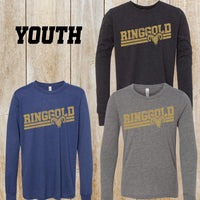 RESN youth Bella + Canvas tri-blend long-sleeved tee